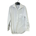 Bill Blass Essentials Mens Medium White Long Sleeve Collared Button Up Shirt