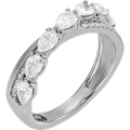 Éclat Pear Diamond Ring 14K White & Yellow Gold