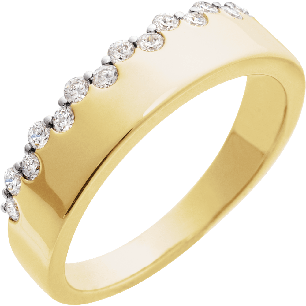 L’Allure Élégante Diamond Pavé Band Ring