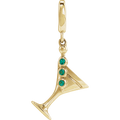 Lumière Martini Emerald Charm Pendant