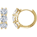 GC Lumina 2 CTW Lab-Grown Diamond Hoop Earrings – 14K Gold 12mm