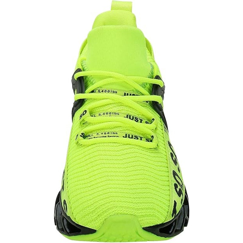 New Umyogo Womens Size 9 Neon Yellow Lace Up Sport Running Athletic Shoes