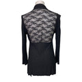 Ambiance Apparel Womens Large Floral Lace Back Long Sleeve Drapey Cardigan