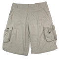 G-Net Mens Size 40 Cotton Khaki Plaid Long Bermuda Cargo Shorts w Pockets
