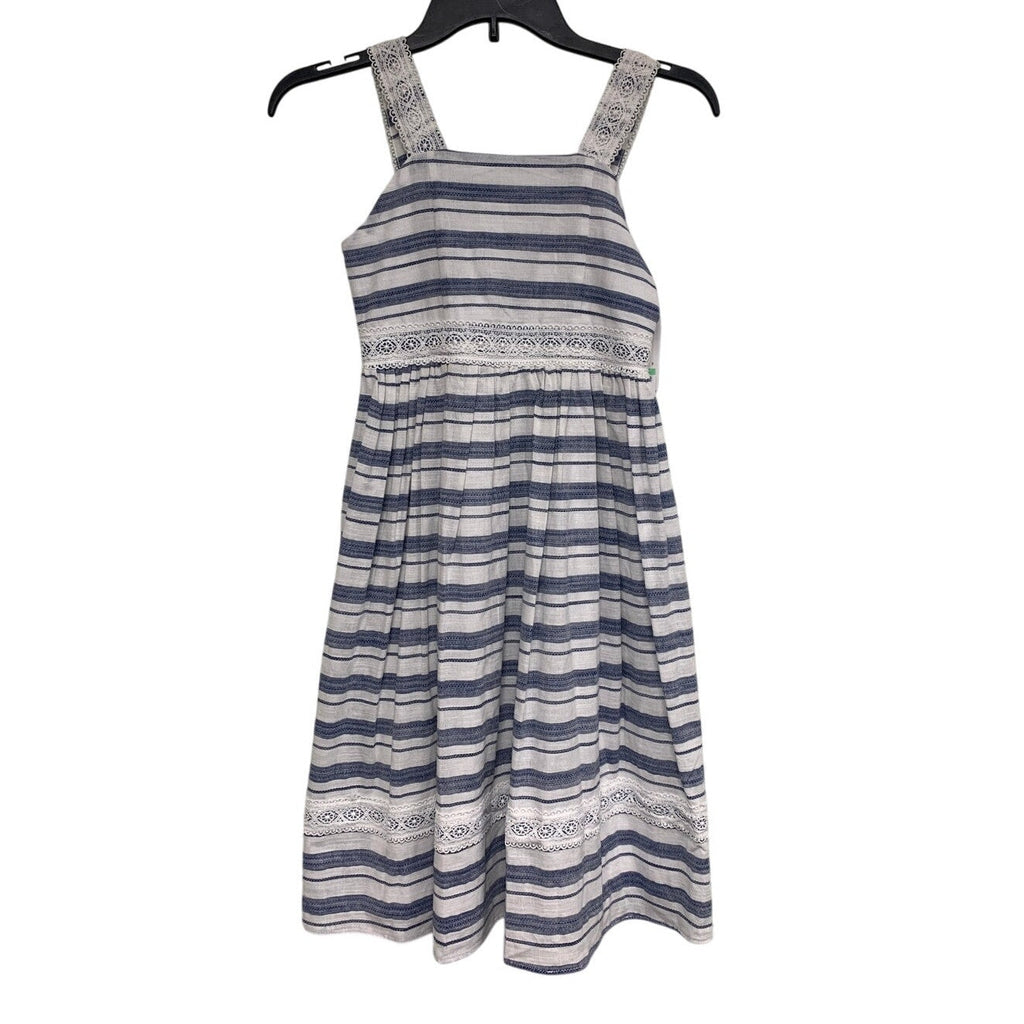 New Speechless Kids Girls Size 8 Sailing Santori Striped Lined Fit Flare Dress