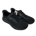 New In Box Skechers Mens Size 12 Black Mesh Hands Free Swift Fit Athletic Shoes