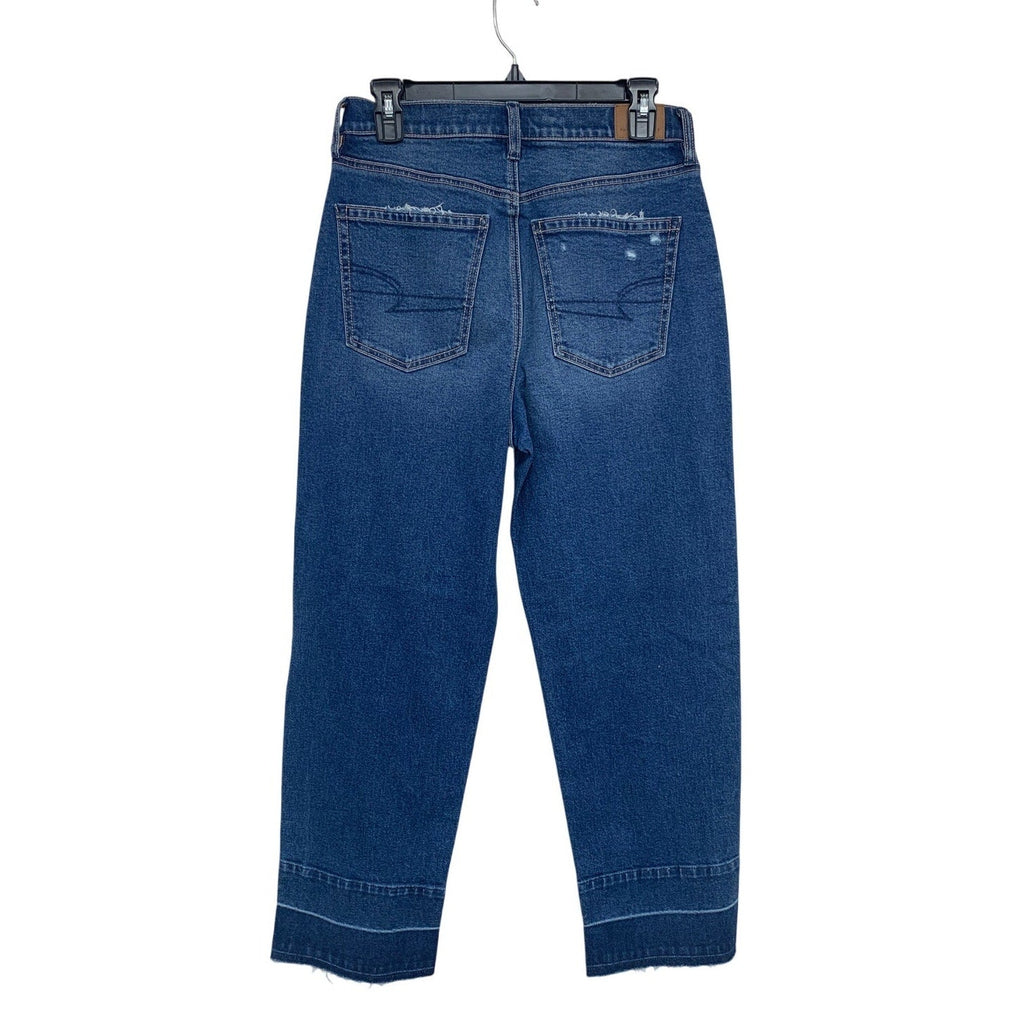 New American Eagle Womens Size 6 Super High Rise Baggy Straight Denim Jeans