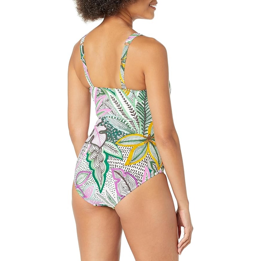 NWT New Profile by Gottex Womens Size 14 D Cup Tropic Boom One Piece Swimsuit