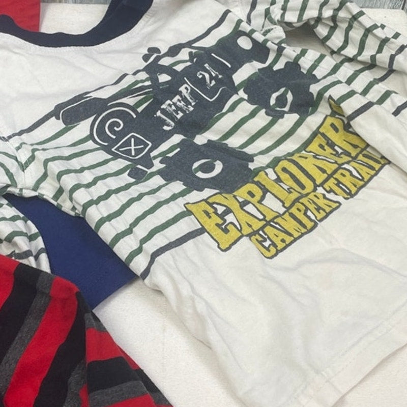 Lot of 5 Baby Boys 2T Long & Short Sleeve Grover Thomas Tee Shirts Tops