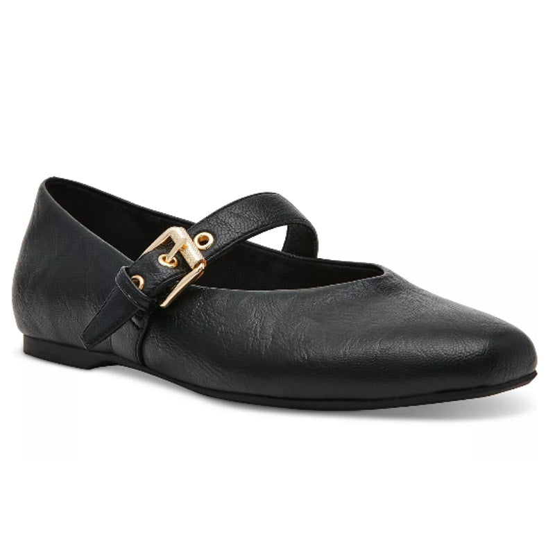 New In Box DV Dolce Vita Womens Size 6 Black Mulaney Buckle Mary Jane Flat Shoes