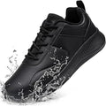Taquco Mens 11.5 Black Lace Up Faux Leather Non Slip Waterproof Kitchen Shoes