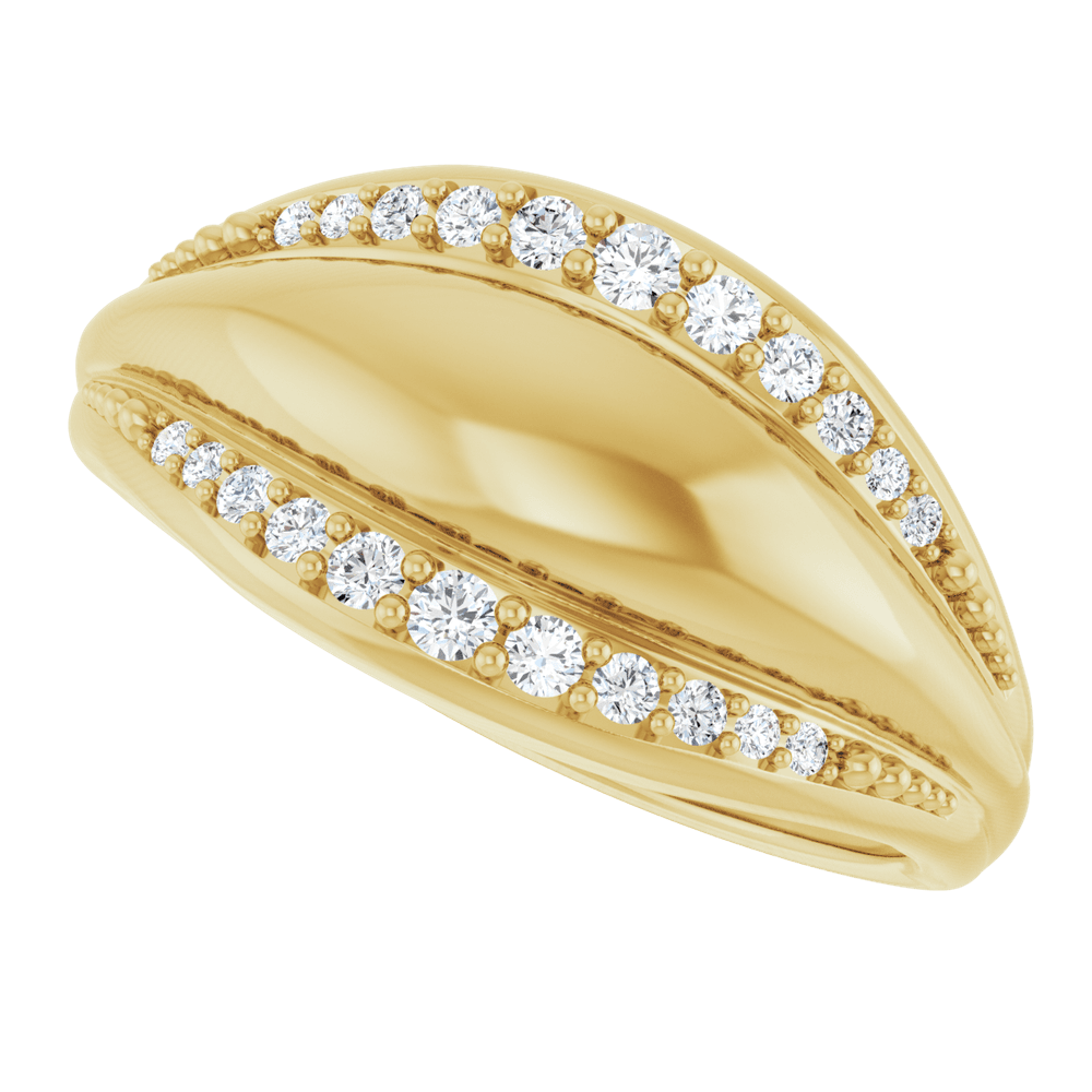 Éclat Ligne Diamond Ring 14K Gold