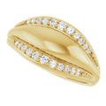 Éclat Ligne Diamond Ring 14K Gold