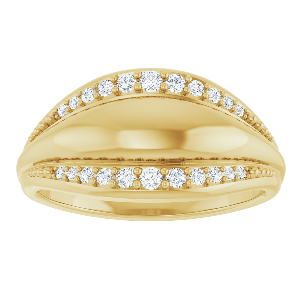 Éclat Ligne Diamond Ring 14K Gold