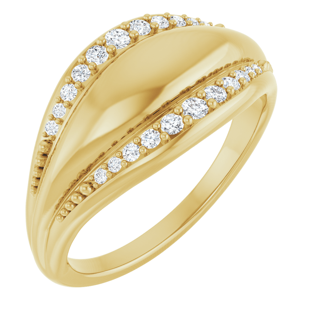 Éclat Ligne Diamond Ring 14K Gold