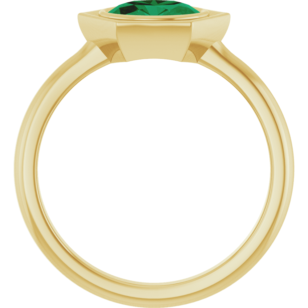 Émeraude Hexa Ring 14K Gold Emerald