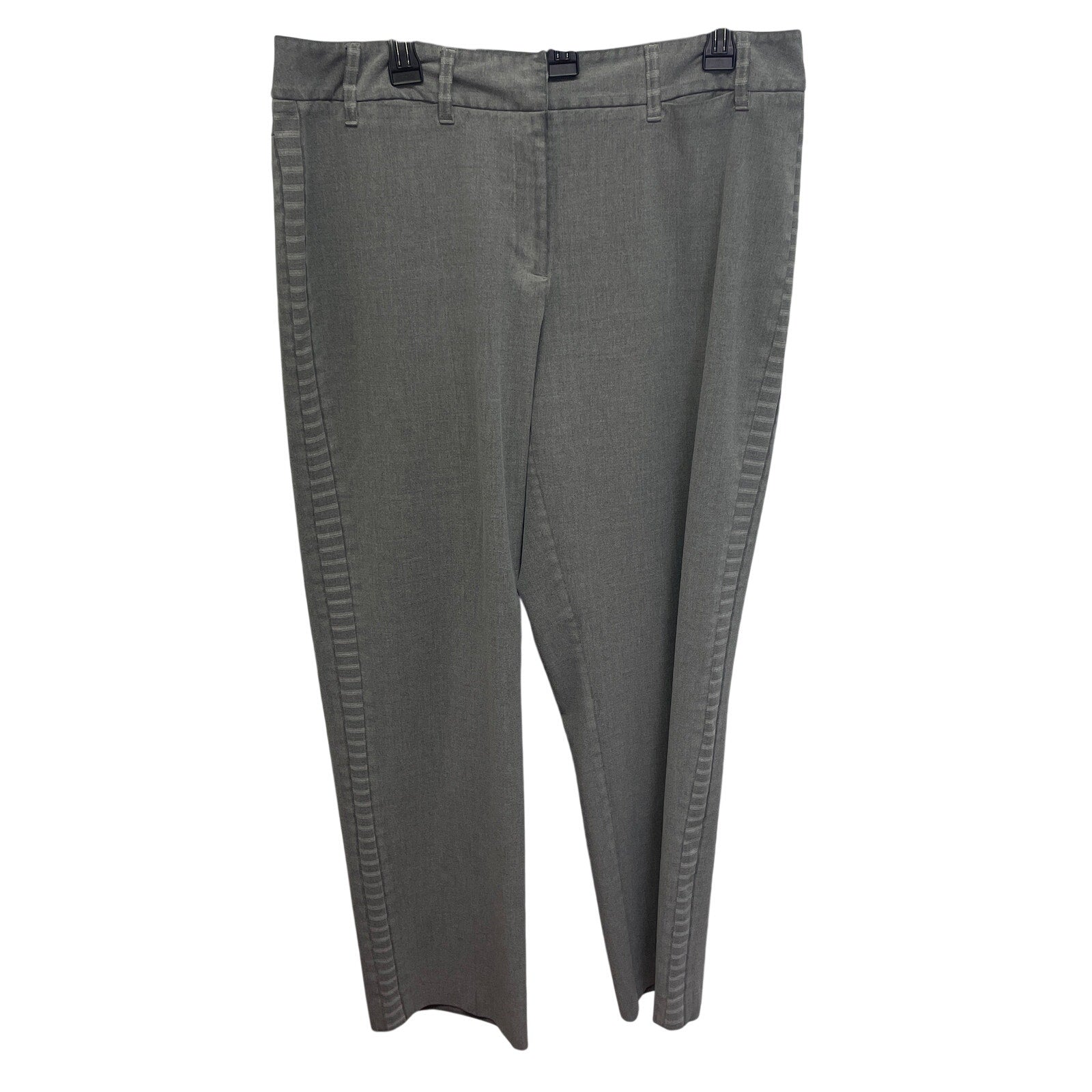 Liz Claiborne Womens Size 16 Audra Stain Resistant Striped Side Career Pants