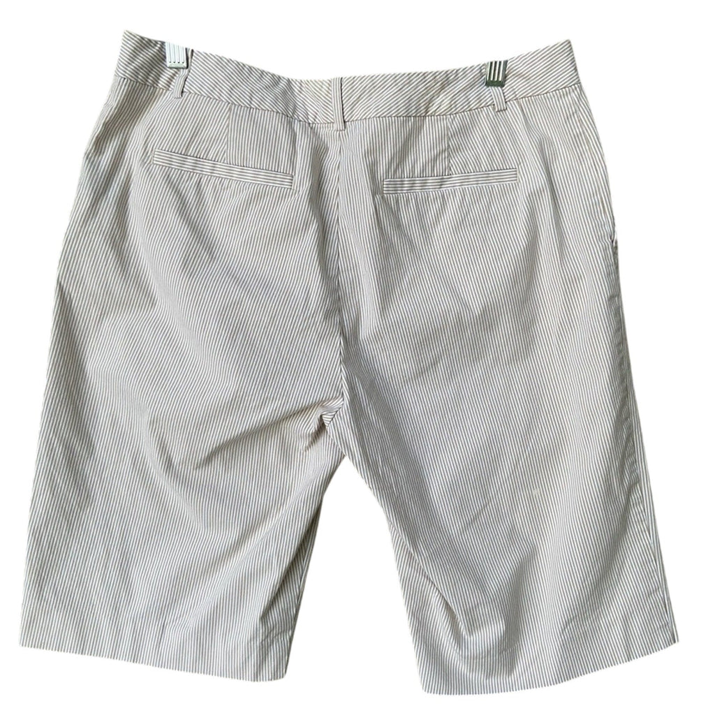 Lauren Ralph Lauren Active Womens Size 10 Striped Seersucker Bermuda Shorts