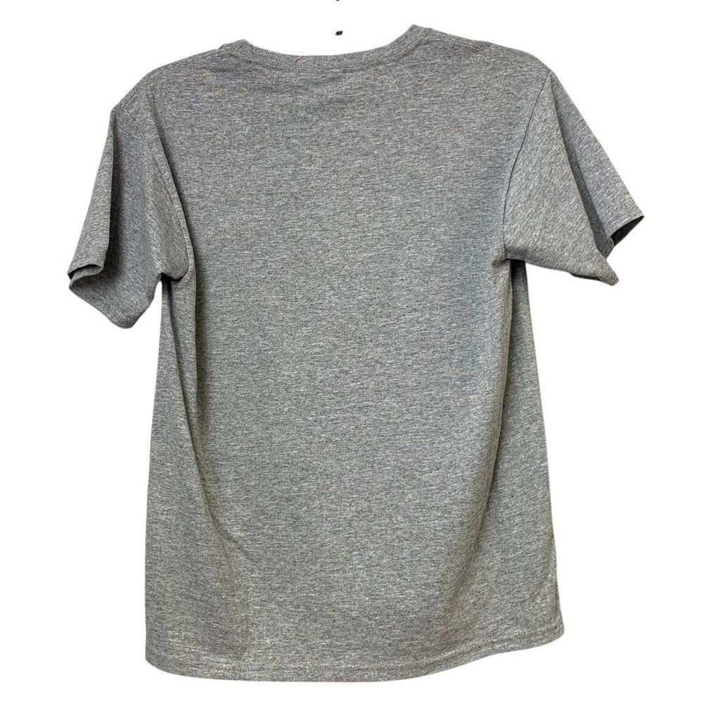 New Upcycled Hand Printed Youth XL Dandelion Wish PolyCotton Crew Neck Tee Shirt