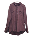 Apt 9 Mens XL Maroon 100% Cotton Long Sleeve Button Up Shirt w Front Pockets