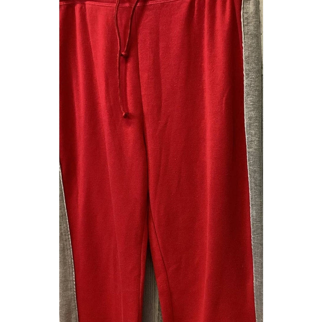 Jay Day Womens XL Side Stripe Cotton Blend Drawstring Elastic Waist Sweat Pants