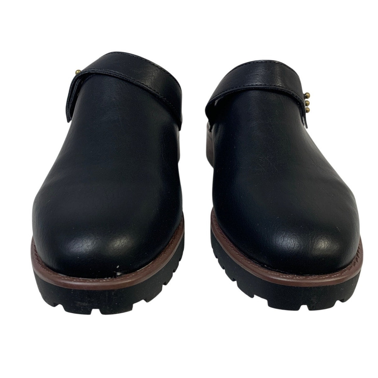 Kensie Womens Size 7 Black 1.5" Heels Clog Fuzzy Lined Slip On Round Toe Shoes