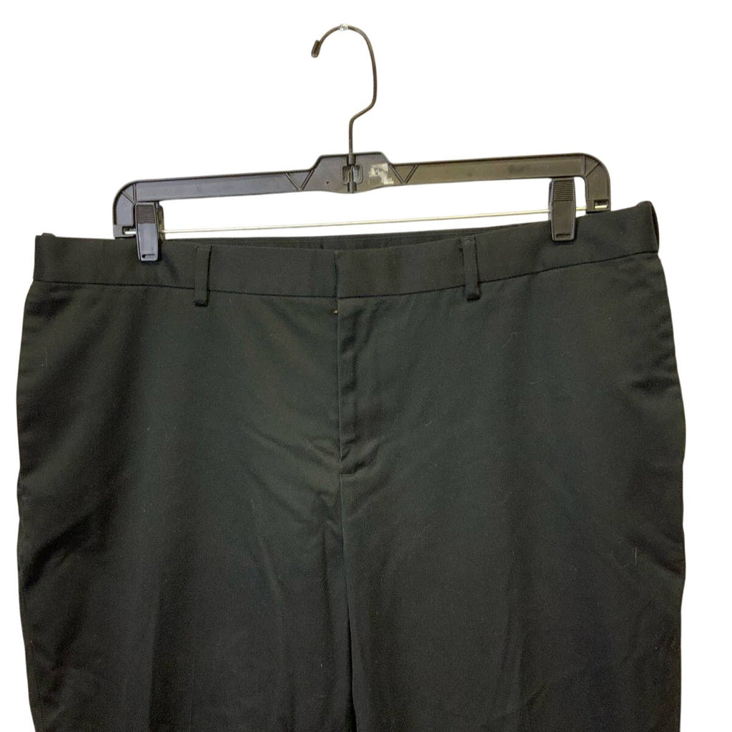 Lot of 3 Perry Ellis Portfolio 40 X 30 Basic Black Flat Front Dress Pants