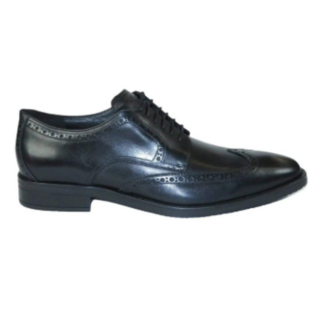 New W Box Cole Haan Men Size 10.5 Black Leather Lace Wing Oxford Grand 360 Shoes