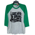 New Hand Printed Womens Small Elf I Just Like To Smile Christmas Favorite Tee