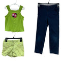 Lot of 3 GymBoree Cat & Jack Girls Size 7 Ladybug Tank Top Shorts Skinny Pants