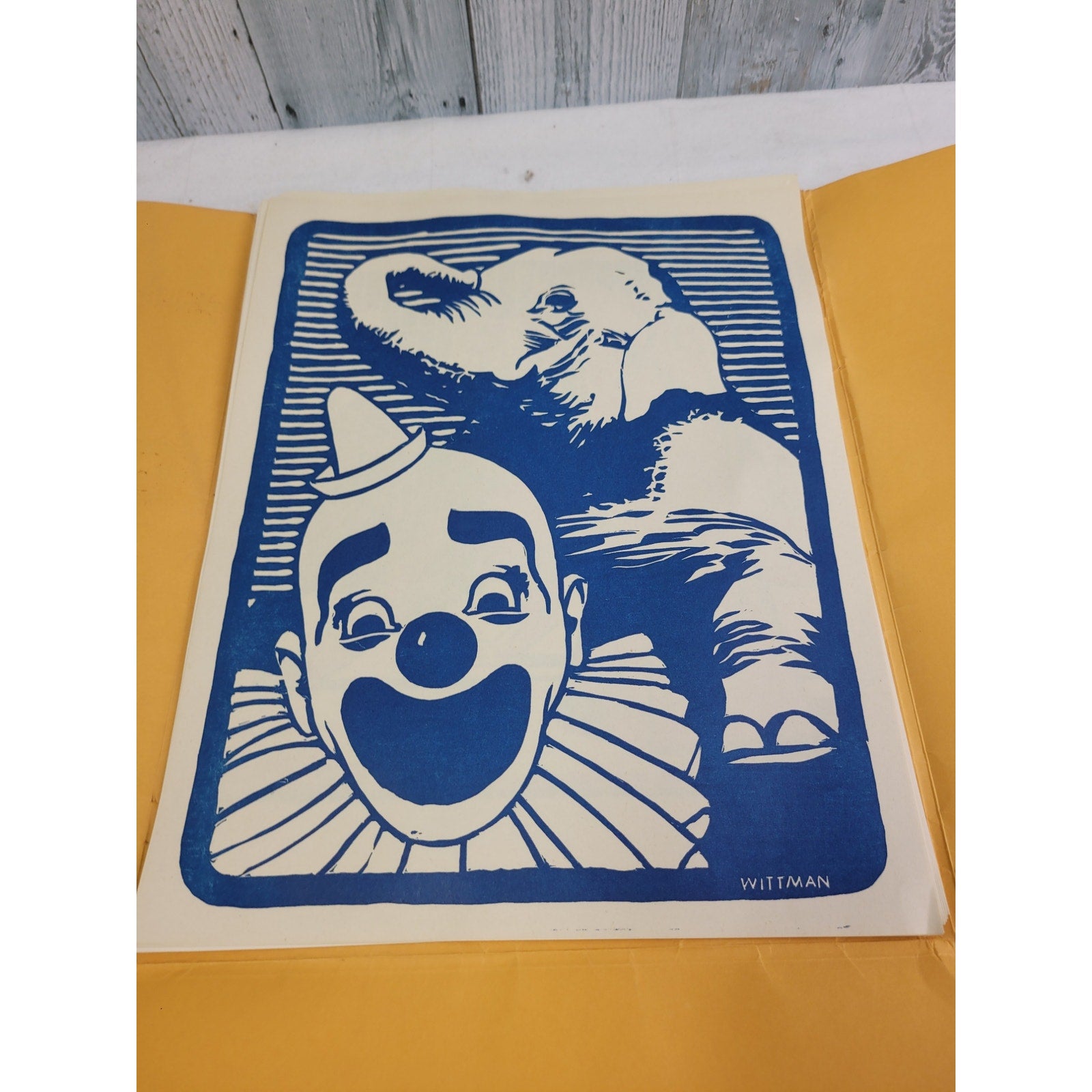 10 Vintage 1976 Circus Graphics of Majestic Photo Press 11" by 14" Art Posters