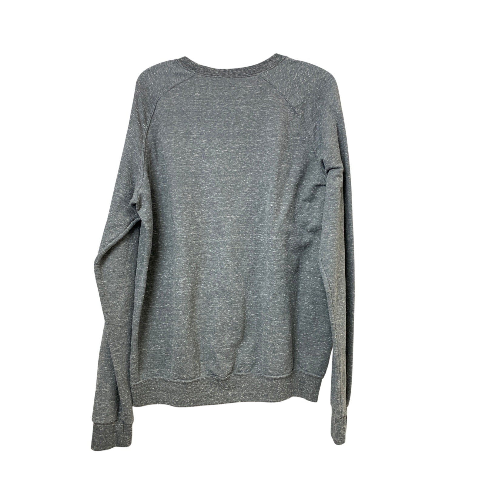 Upcycled Hand Printed Womens Large Bluey Bingo Easter Egg Long Sleeve Sweatshirt