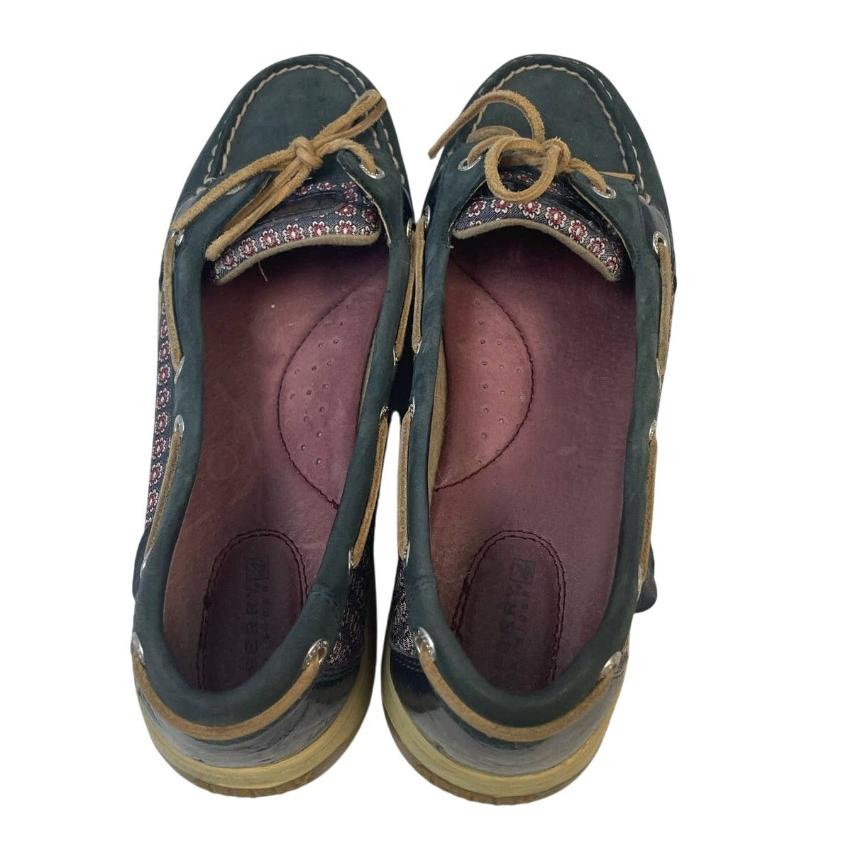 Sperry Top Sider Womens Size 10 Leather Side Laced Boat Shoes Slide On Loafers