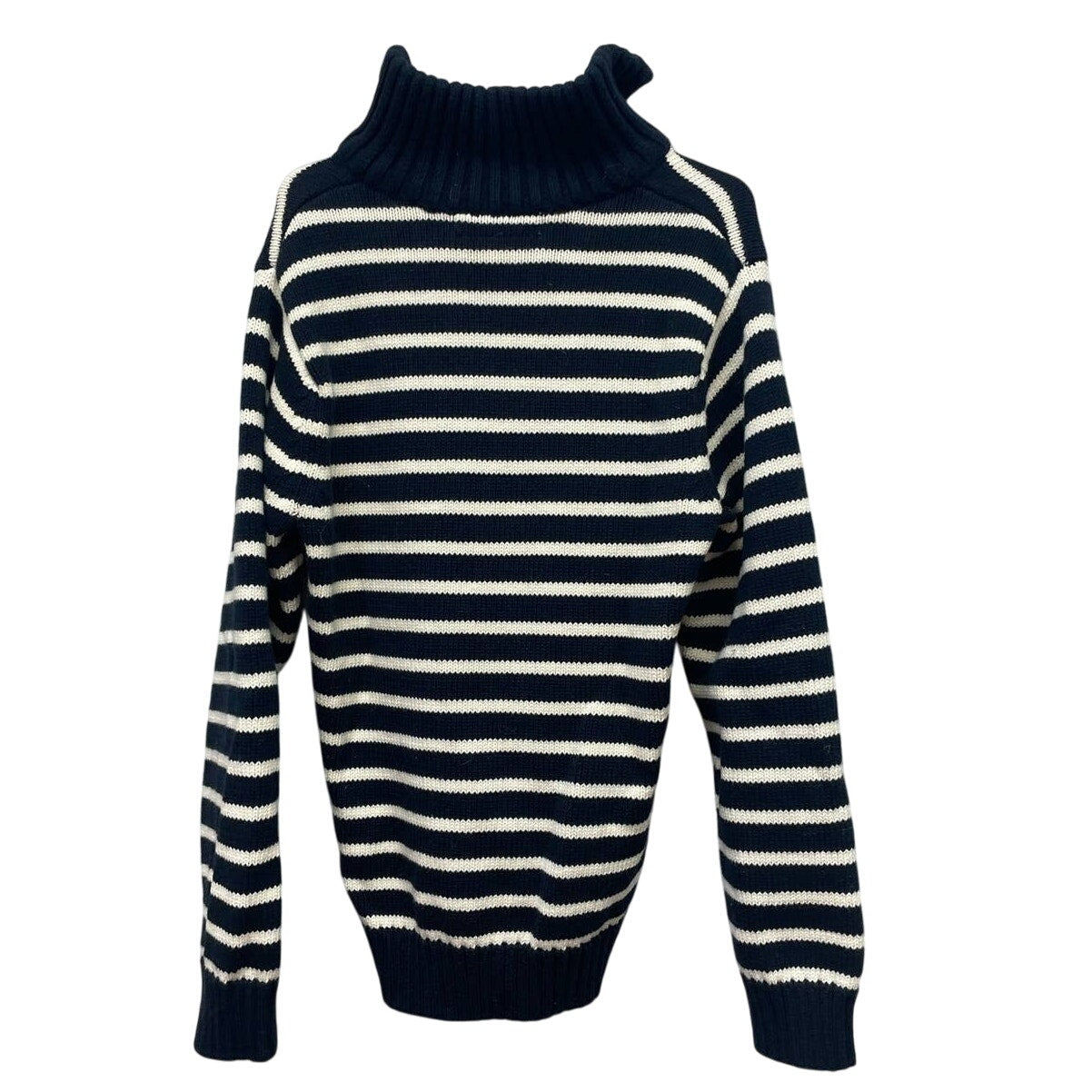H&M LOGG Boys Medium 8-10 Cotton Navy Long Sleeve 1/4 Zip Pullover Sweater