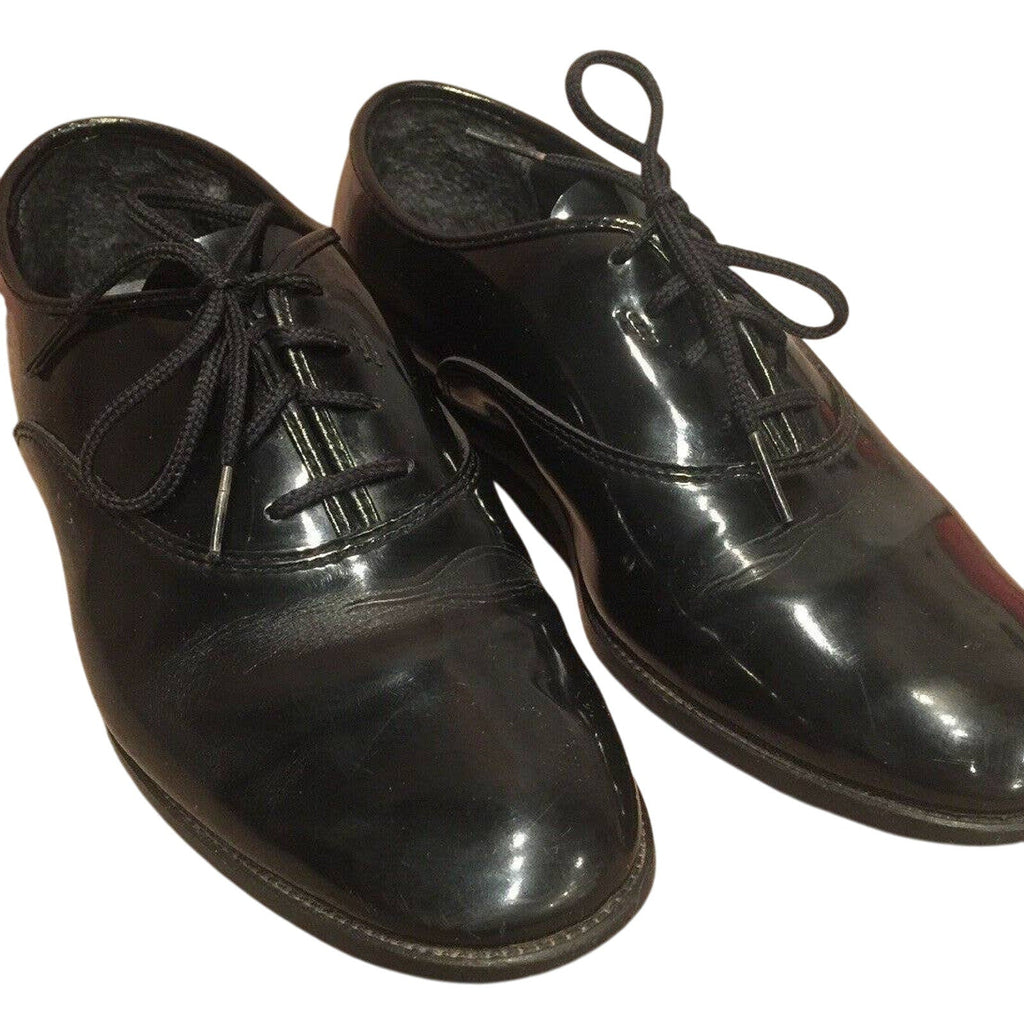 Mens Size 8.5 Barclay Black Oxford Lace Up Formal Wedding Costume Dress Shoes