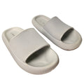 Mens Size 9.5 Gray Slide On Sandals Open Round Toe Thick Sole Shower Clog Shoes