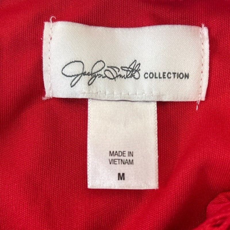 Jaclyn Smith Womens Medium Sleeveless Layered Look Lacy Overlay Red Top Blouse