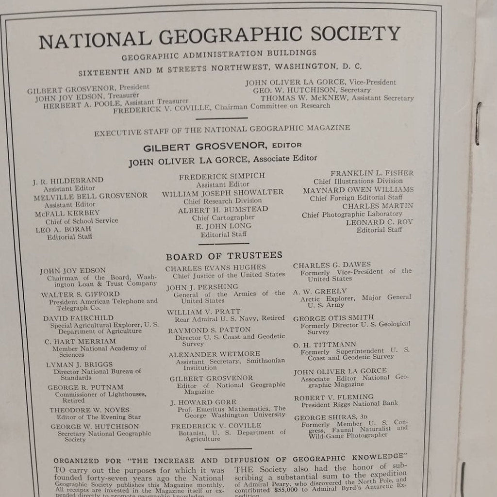 Vintage 1933 October National Geographic Magazine Antartica Sungmas Indo-China