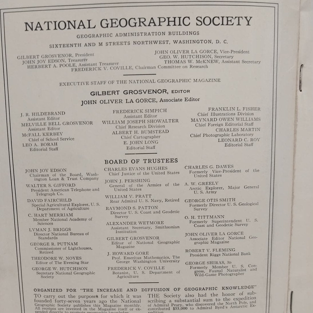 Vintage 1933 October National Geographic Magazine Antartica Sungmas Indo-China