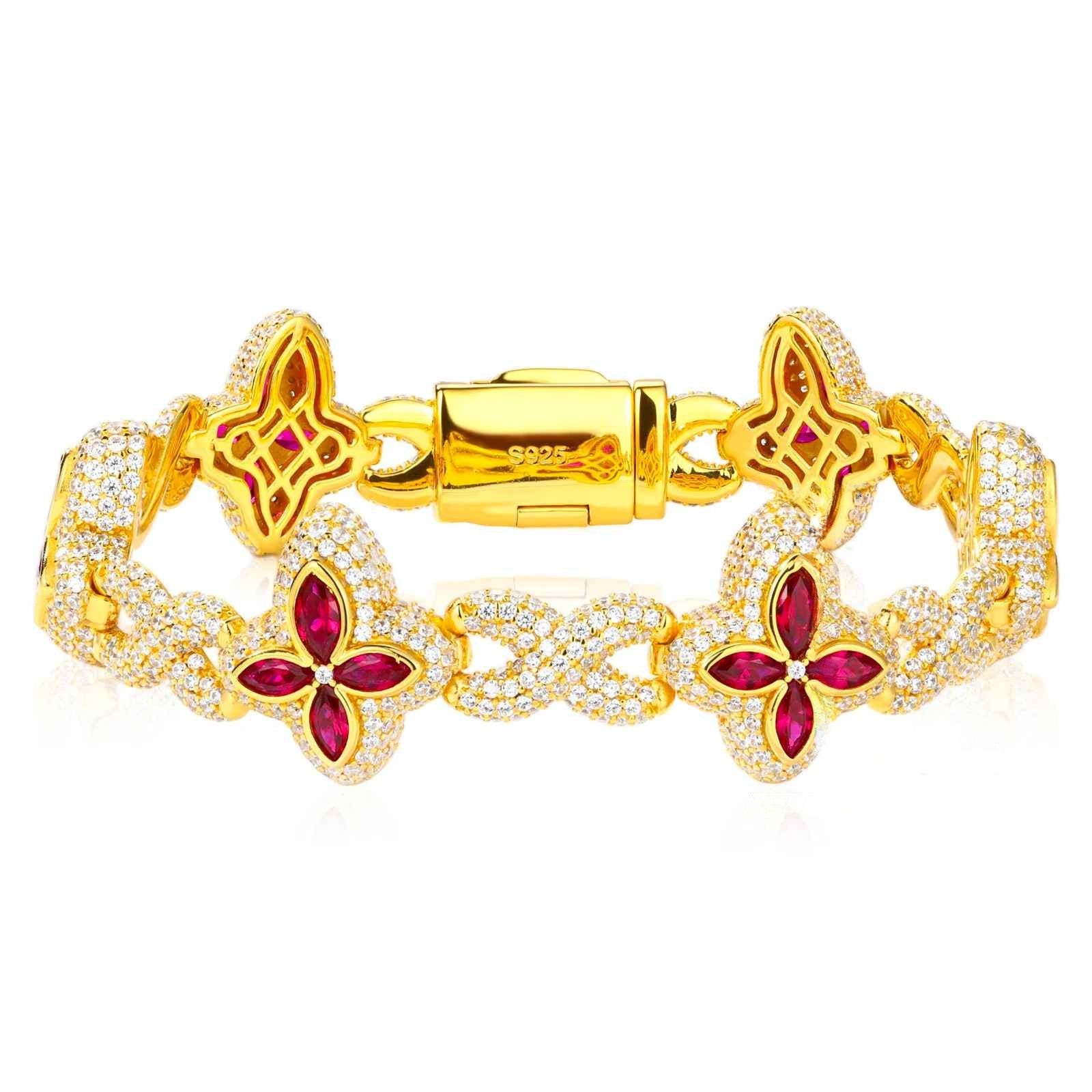 Fleur d’Éternité Moissanite Bracelet RainBow