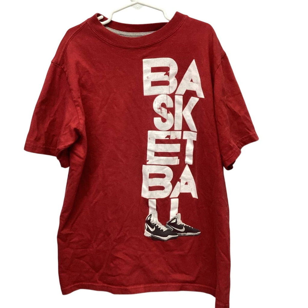 NIKE Youth Medium Basketball Short Sleeve 100% Cotton Crew Neck Tee Shirt