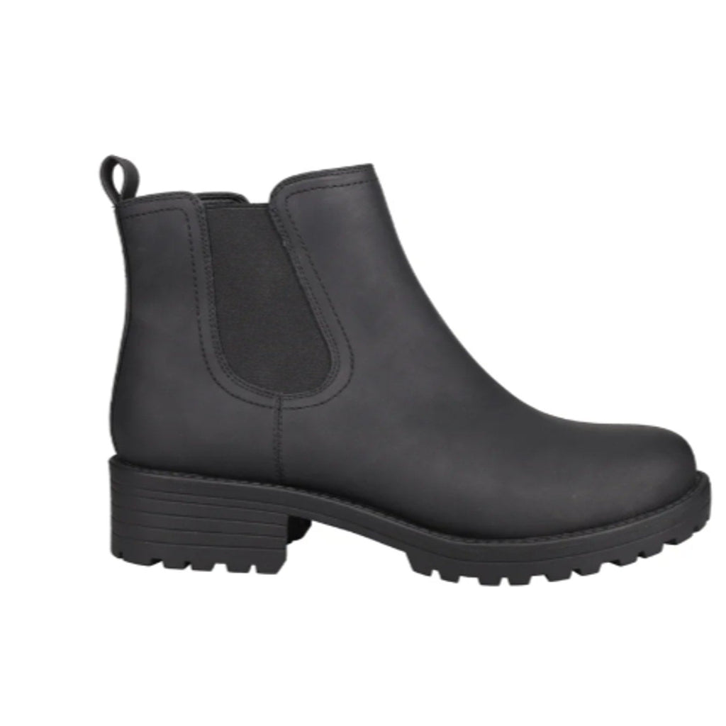 New In Box Buffalo Womens Size 7.5 Black Water Repellant Faux Leather Anna Boots