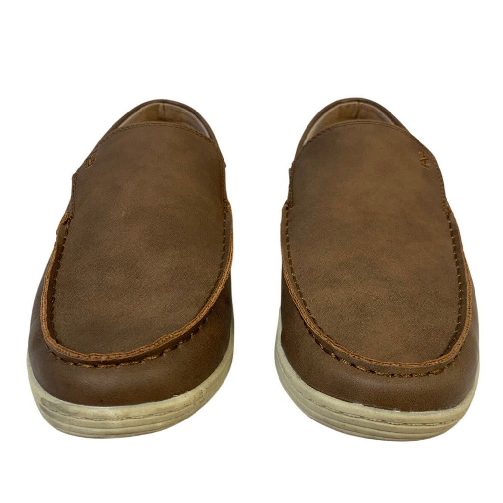 IZOD Mens Size 9.5 Tan Seapoint Slip On Loafers Round Toe Memory Foam Shoes