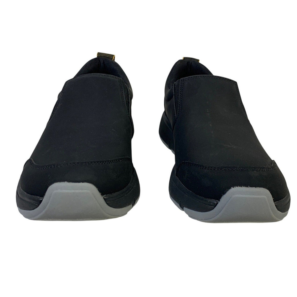 Gerry Mens Size 8 Black Faux Leather Slide On Moc II Comfort Sneakers Shoes