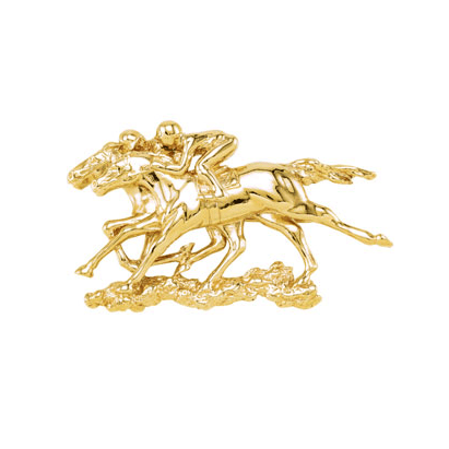 GC Down to the Wire Horse Brooch / Pendant