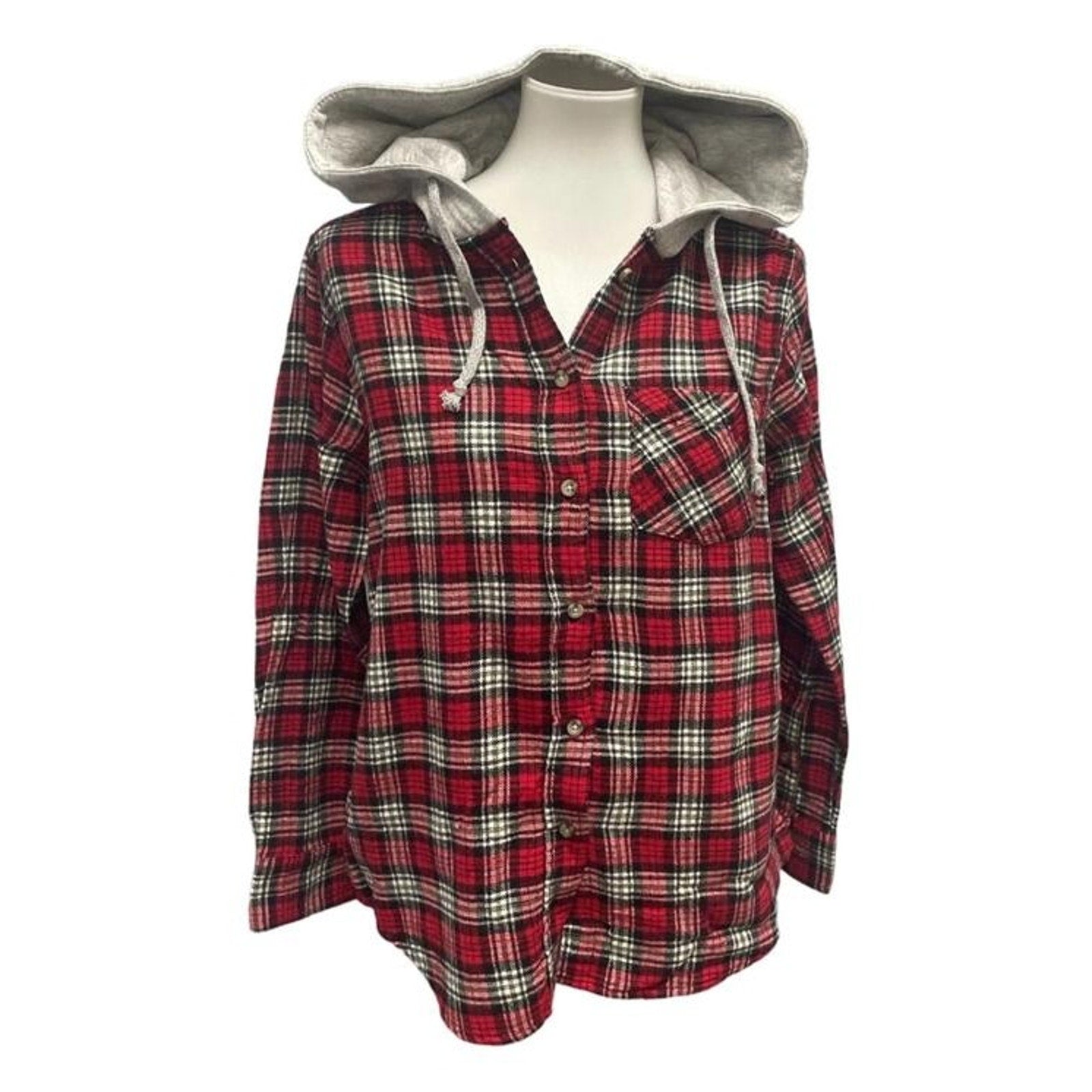 New Champion Unisex Large Blue Pullover Sweatshirt w Bonus Plaid Flannel Hoodie