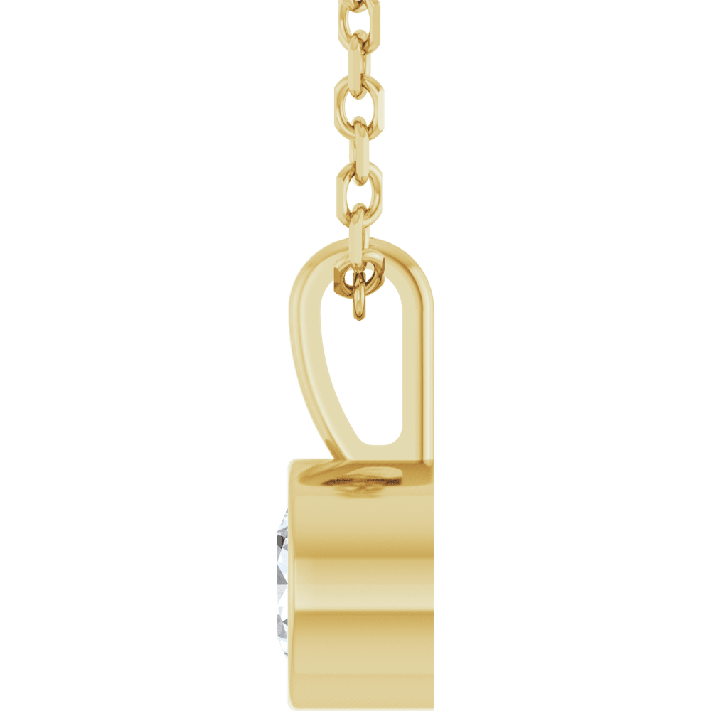 Élise Bezel Diamond Necklace 0.25 CT Natural Diamond