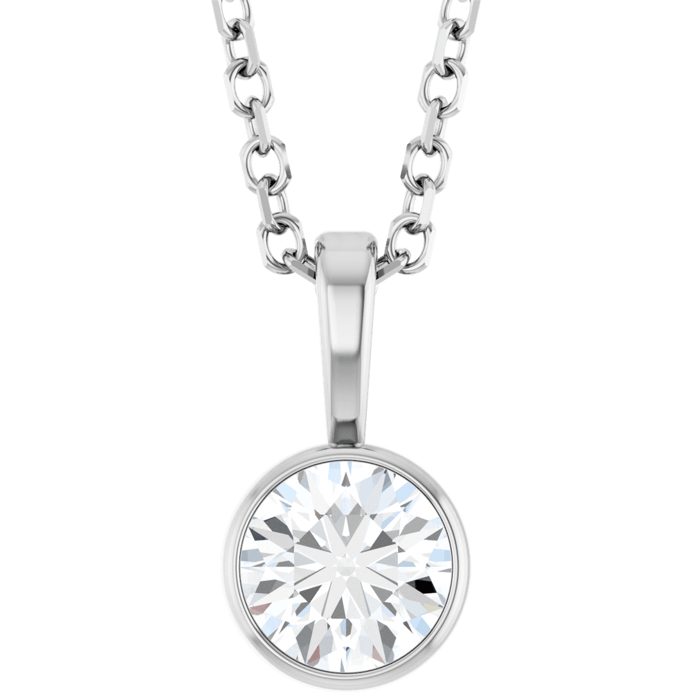 Élise Bezel Diamond Necklace 0.25 CT Natural Diamond