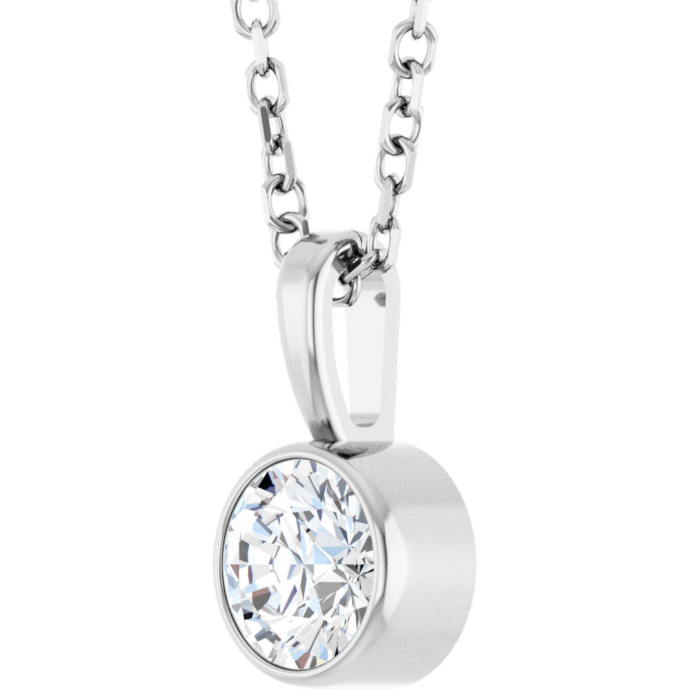 Élise Bezel Diamond Necklace 0.25 CT Natural Diamond