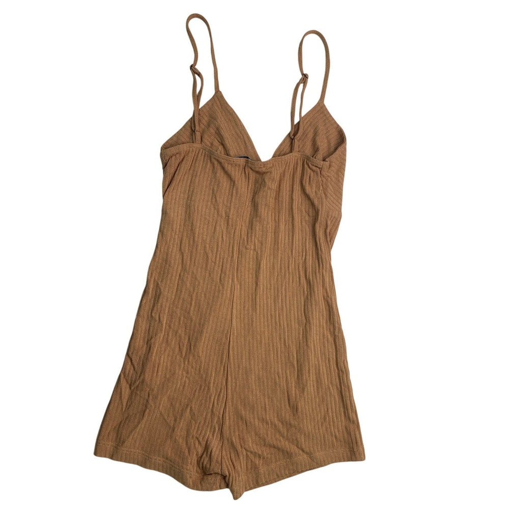Dress To Womens Petite Petite Adjustable Strap Ribbed V Neck Shorts Romper